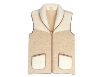 vlnena vesta s limcem 100% merino vlna