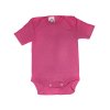 detske merino body s kratkym rukavem ruzove