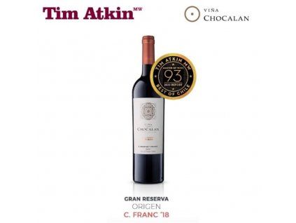 Chocalán Origen Cabernet Franc Gran Reserva 2023, 750ml