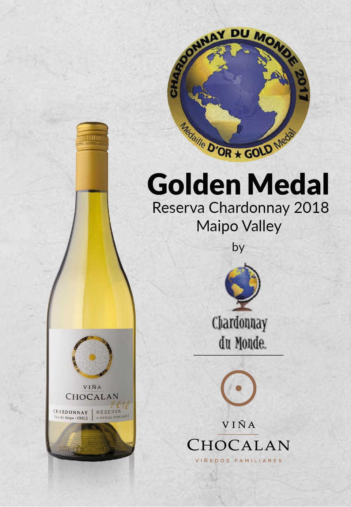 Chocalán Chardonnay Reserva 2023, 750ml