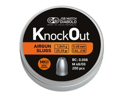 diabolo slug jsb knockout mk ii kal 55 mm