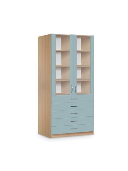 500124 skrin prosklena zasuvkova 185 cm