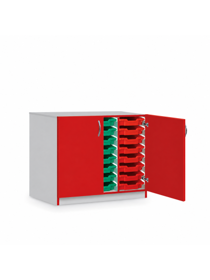 500153 Spodní skříň 3 boxy a dvířka  104x50x100 cm