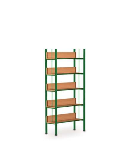 600112 jednostranny regal 5 policek