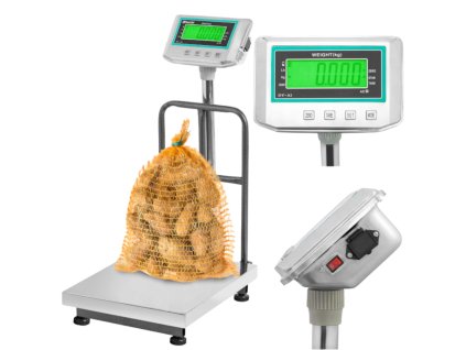 TCS hídmérleg 300 kg-ig/50 g 45x60 cm tartóval