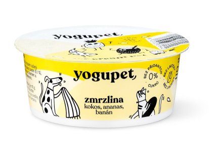 Yogupet zmrzlina pro psy a kočky – s kokosem, ananasem a banánem