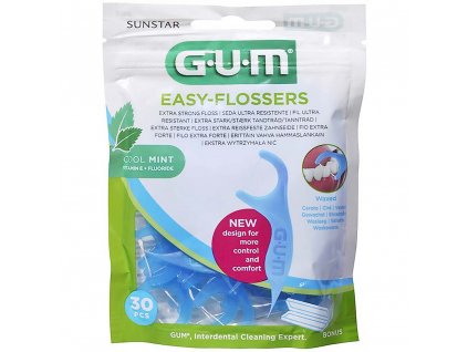 3573 1 gum easy flosser 30 ks s cestovnim pouzdrem