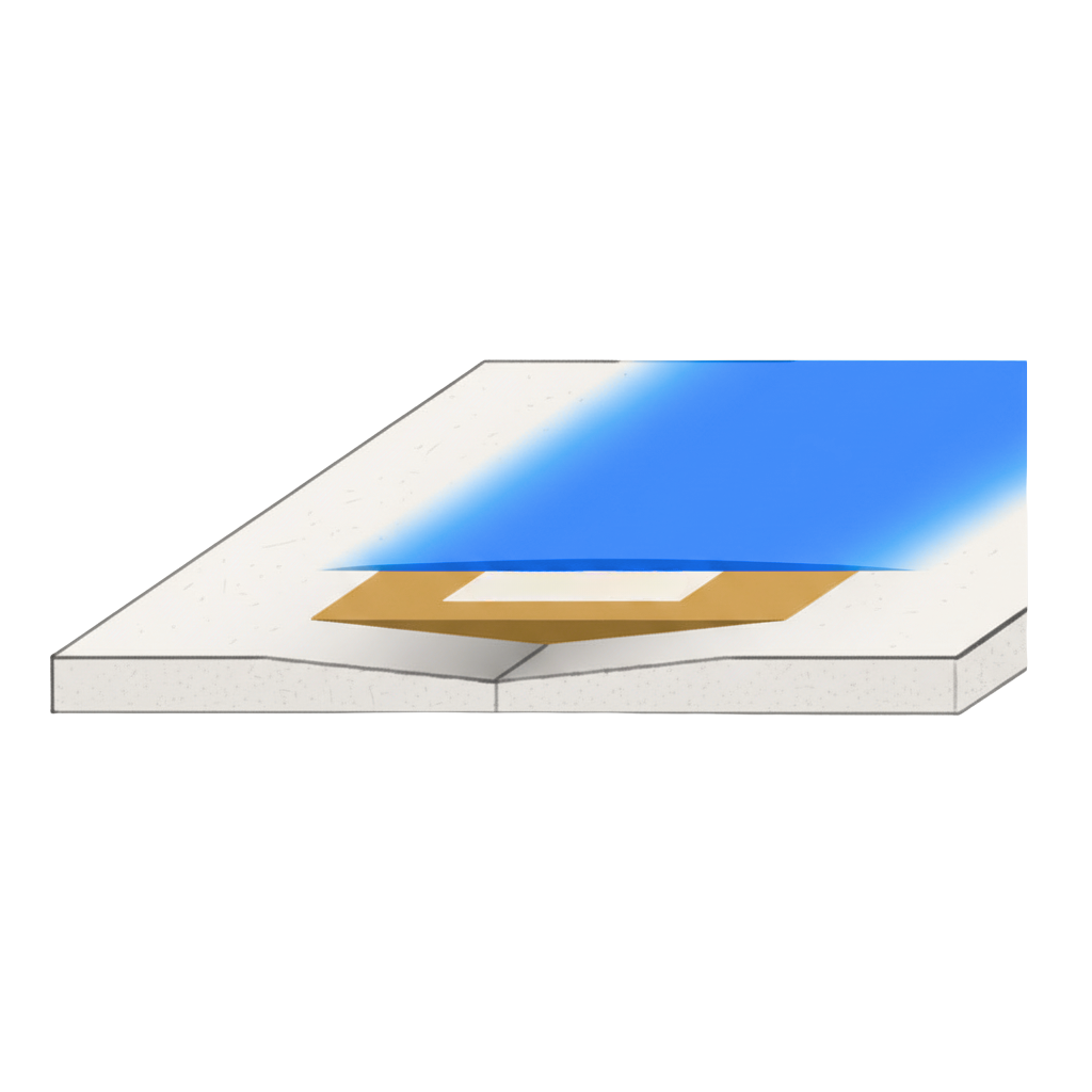 Tmelení sádrokartonu Q2: postup krok za krokem