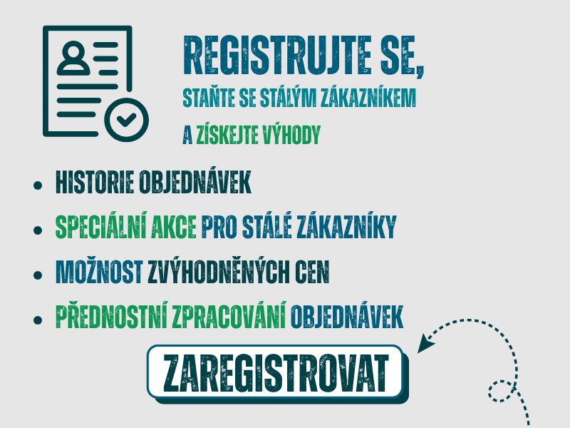 Registrace výhody