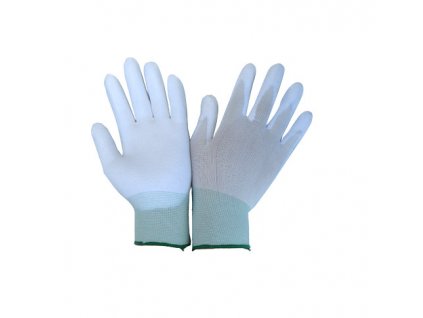 Rukavice potažené bílým polyuretanem CONSORTE 470 R.10 1 pár