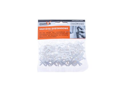 Distanční křížky 3,5 mm pro obklady a dlažbu (100 ks)