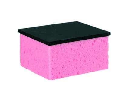 Kombinovaná houba s gumou na spárování a čištění obkladů – 140 × 110 × 70 mm