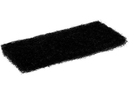 Černá abrazivní houba z netkané textilie 120 × 250 × 20 mm