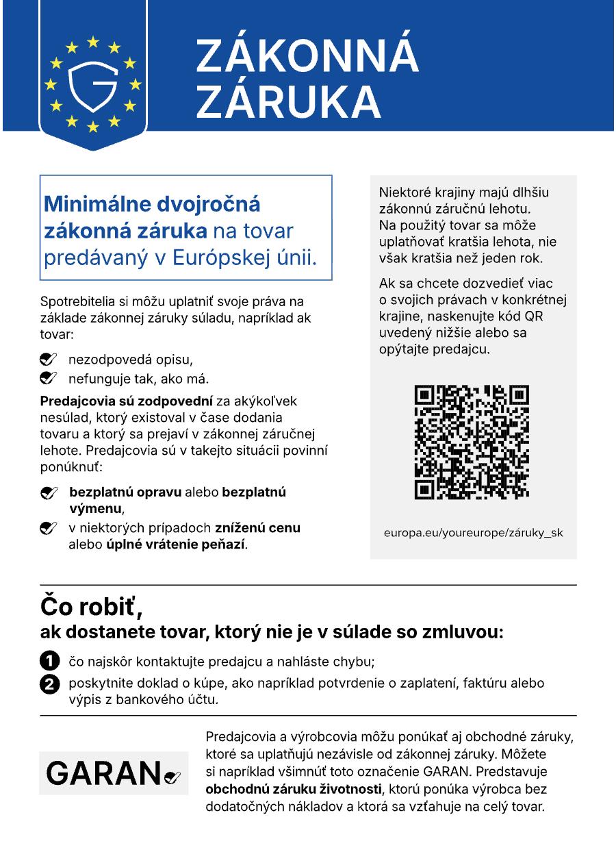 Poučenie o zákonnej záruke – Európska komisia
