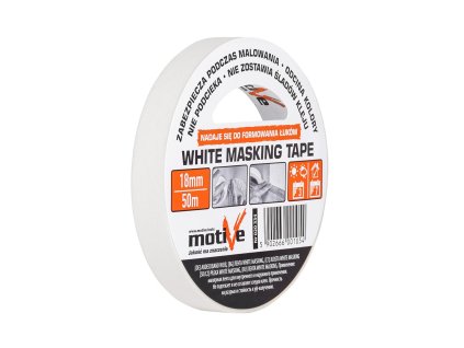 WHITE MASKING TAPE 18mm