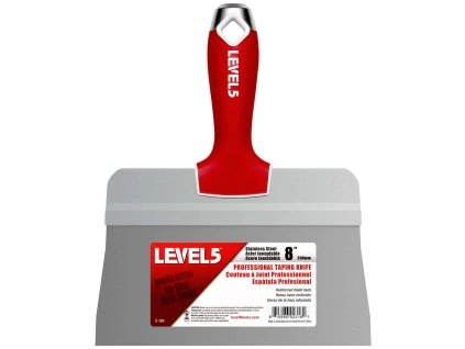 LEVEL5 Nerezová špachtle 8 BIG BACK s Soft Grip rukojetí