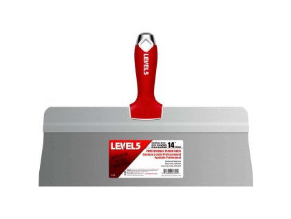 LEVEL5 Nerezová špachtle 14 BIG BACK s Soft Grip rukojetí