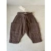 Guapoo, Detské mušelínové nohavice Chocolate, Messy Brassy