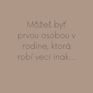 Sme generácia, ktorá to robí inak. Vychovávame s rešpektom, vnímavo a otvorene – ale s jasnými hranicami. Často sme prví v...
