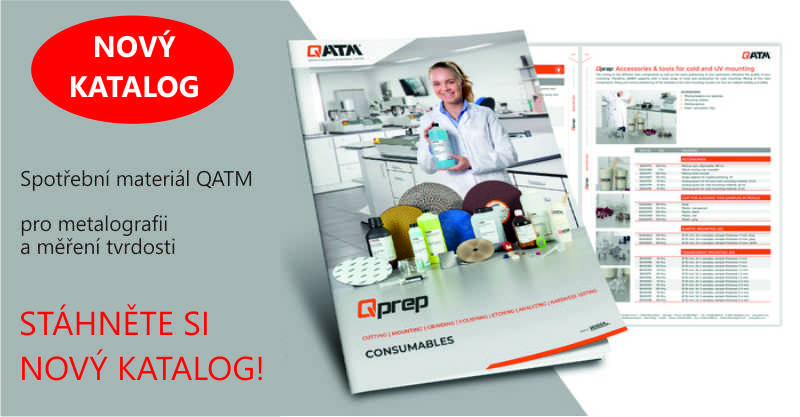 Stáhněte si katalog spotřebního materiálu pro metalografii a měření tvrdosti 2025!