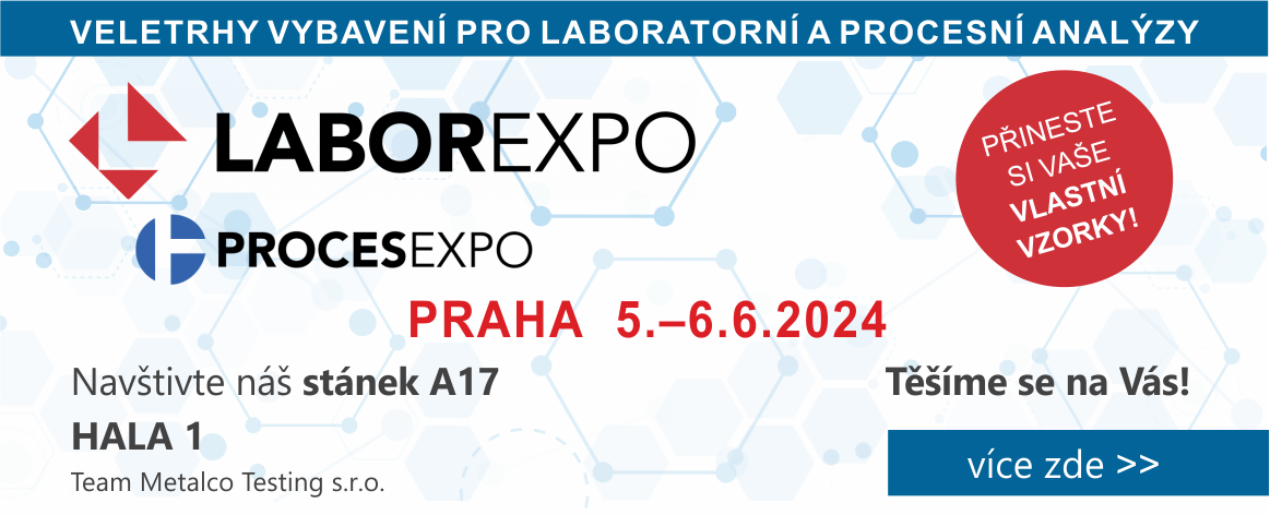 Rádi bychom Vás pozvali k návštěvě našeho veletržního stánku na  VELETRHU ANALYTICKÉ, MĚŘICÍ A LABORATORNÍ TECHNIKY  LABOREXPO 2024, který se koná na Výstavišti PVA EXPO PRAHA.