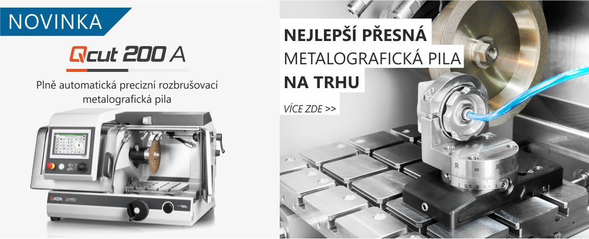 Nejlepší přesná metalografická pila na trhu  Qcut 200 A Nabízí nejvyšší možnou flexibilitu a využití prostoru s až třemi automatickými osami.