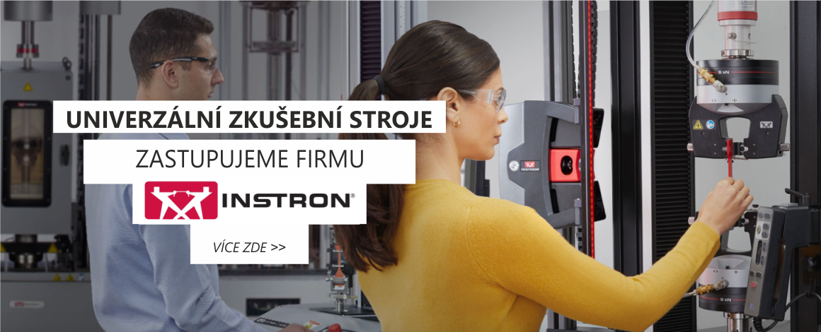 Zastupujeme firmu INSTRON  předního výrobce Univerzálních zkušebních strojů