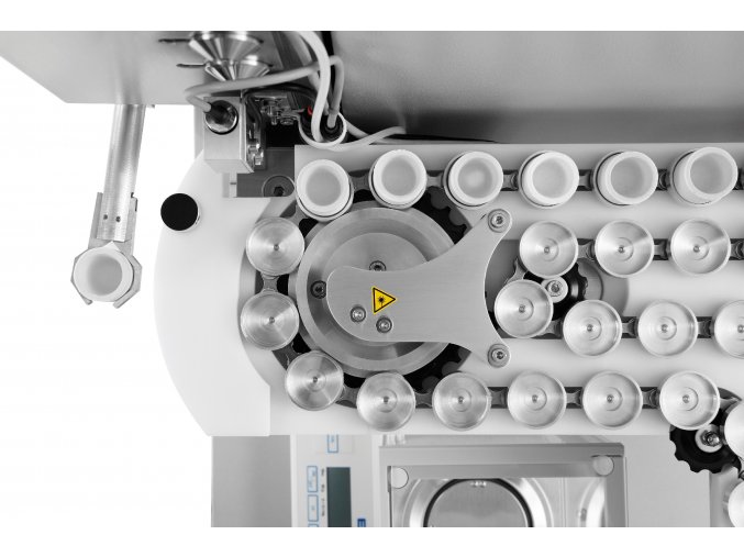 Autoloader - automatický podavač pro 36 kelímků odolný vůči kyselinám Metalco Testing