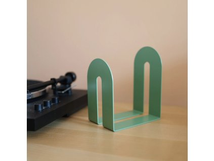 Stojan na knihy a LP ARC světle zelený1