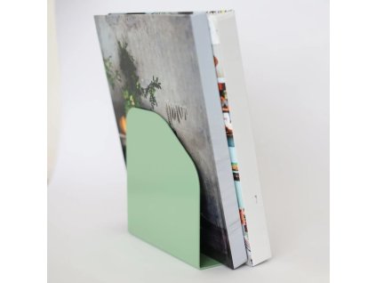 Zarážka na knihy ASYM světle zelená1