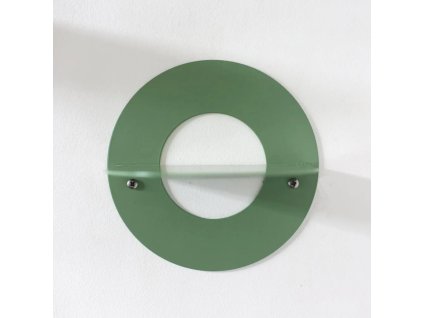 Polička OVAL S světle zelená1