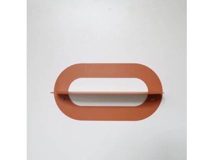 Polička OVAL M oranžová1