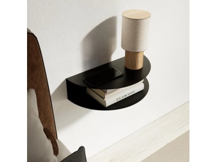 Polička WIDE černý