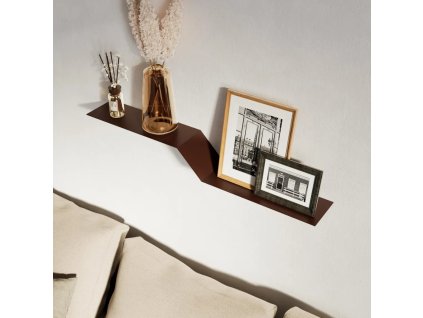Polička ELEVATE hnědá