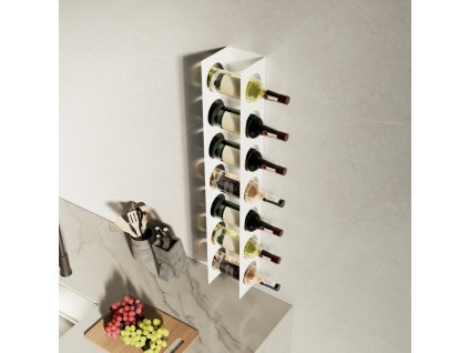 Držák na víno MINIMAL bílý