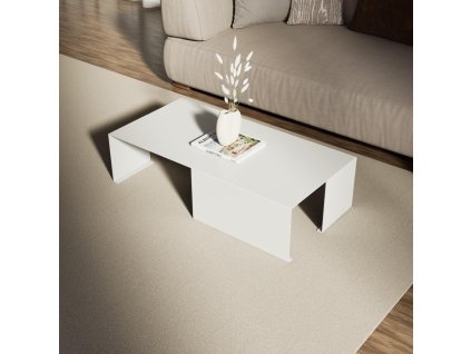 Konferenční stolek GEOMETRIC bílý