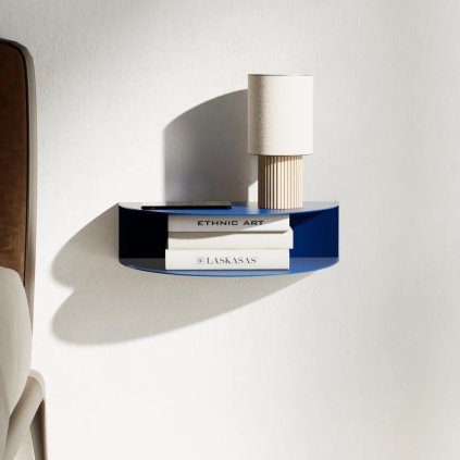 Polička WIDE modrý