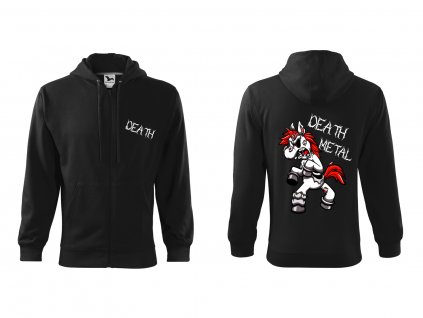 Mikina pánská Death unicorn zipper