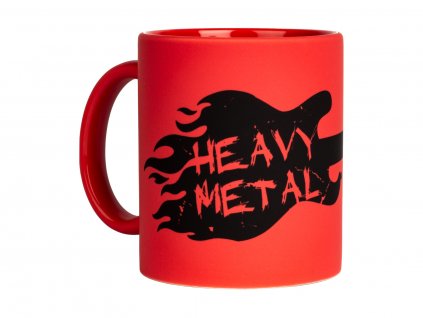 Hrnek červený Heavy metal