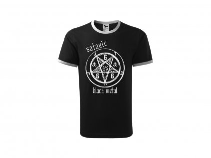 Pánské triko Satanic black metal černé
