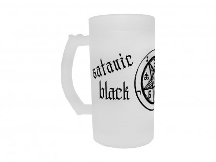 Půllitr satanic black metal matný