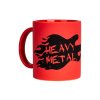 Hrnek červený Heavy metal