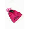 Čepice Beechfield Snowstar Beanie růžová černá výšivka