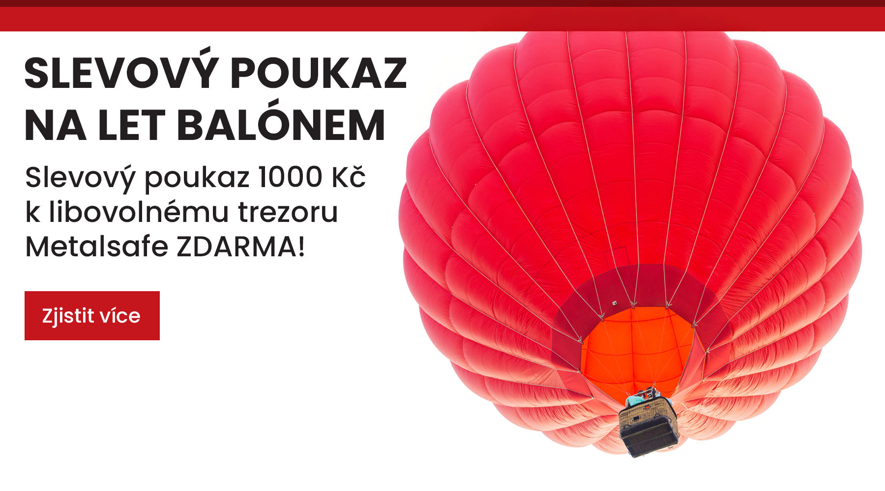 Slevový poukaz 1000 Kč na let balónem