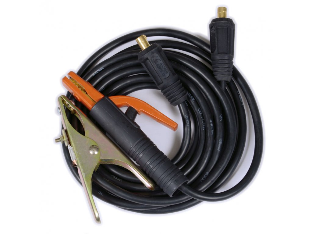 Kompletní svařovací kabely METAWELD 16mm² 2x3m 10-25
