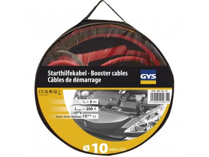 Startovací kabely GYS 200 A 10mm2 - izolované svorky