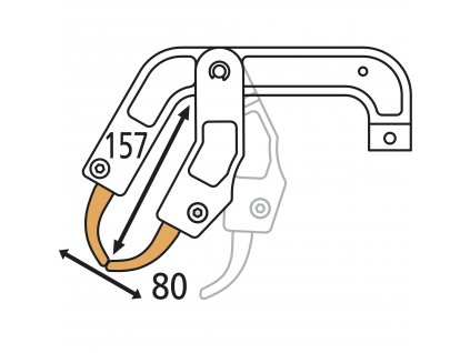 Náhradní rameno k pneumatickým bodovacím kleštím GYS typ RC4