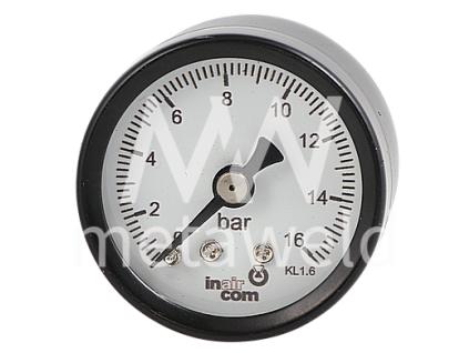Manometr zadní vývod INAIRCOM 50mm 1/4