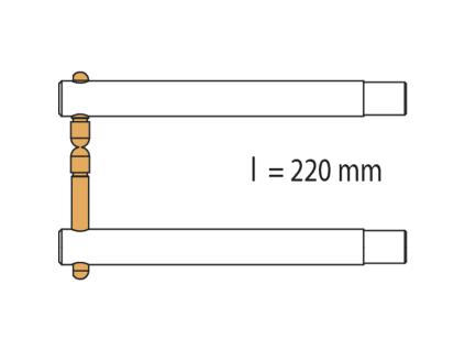 Náhradní rameno k ručním bodovacím kleštím GYS PX2