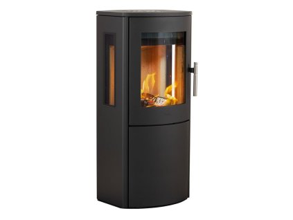 Krbová kamna Scan-Line 800M - ploché boky - boční prosklení